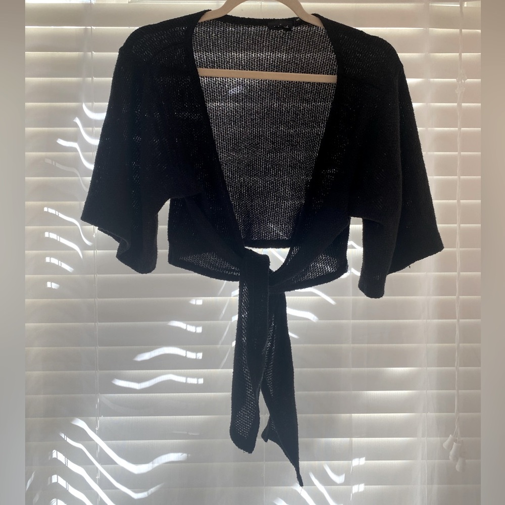 Urban outfitters black tie top size Medium